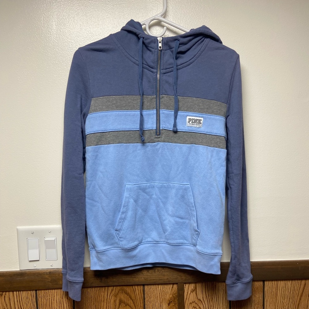 Pink Half-Zip Hoodie